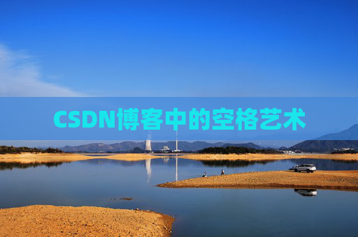 CSDN博客中的空格艺术